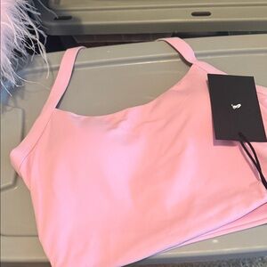 Alphalete Pink Halter Neck Top L